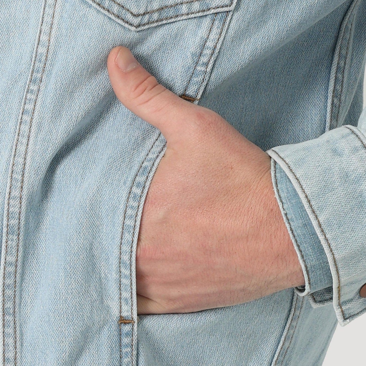 MEN'S HERITAGE ANTI-FIT JACKET IN ICY BLUE