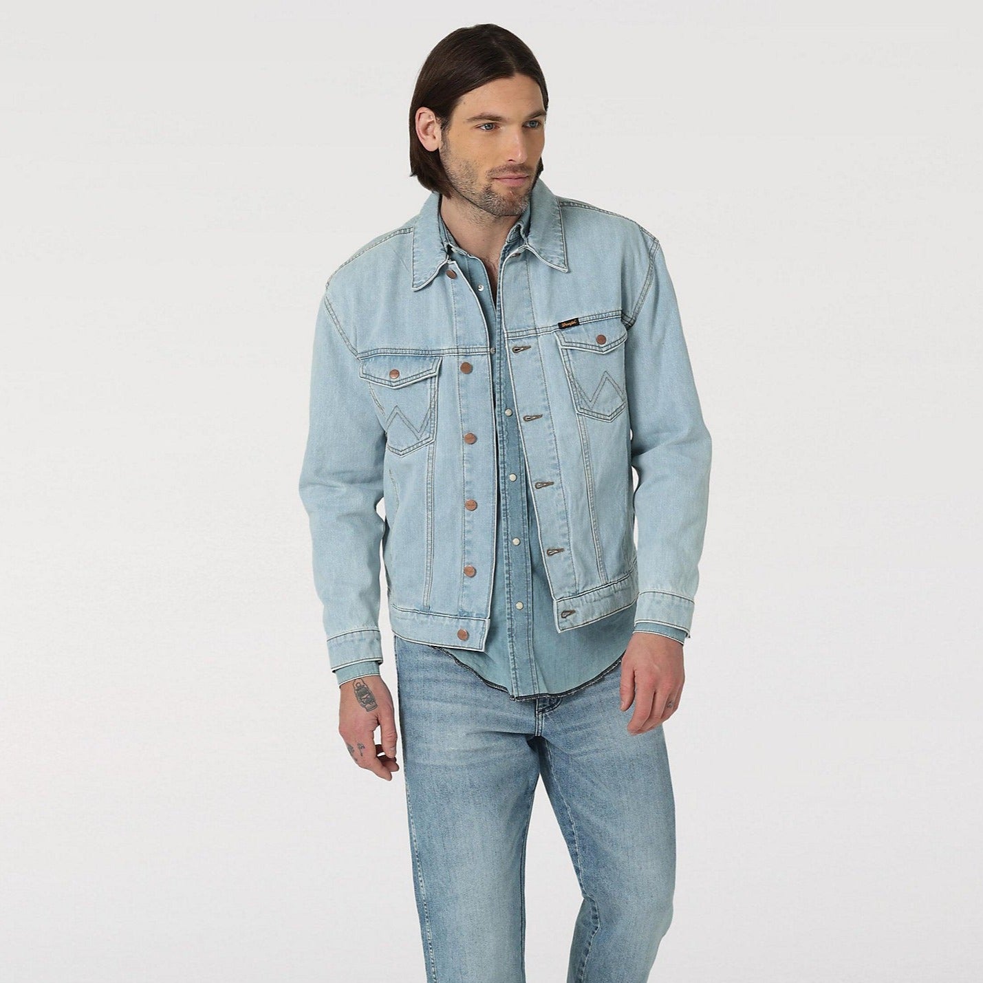 MEN'S HERITAGE ANTI-FIT JACKET IN ICY BLUE