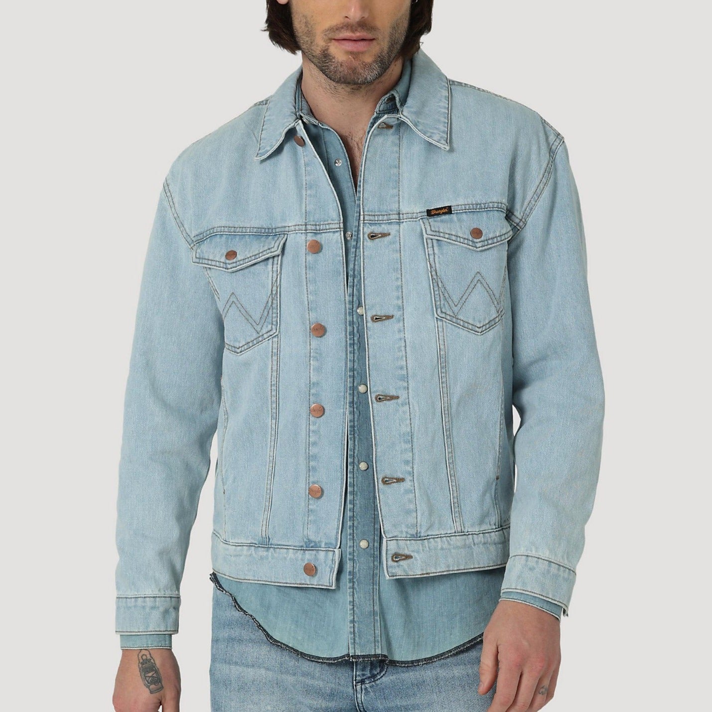 MEN'S HERITAGE ANTI-FIT JACKET IN ICY BLUE