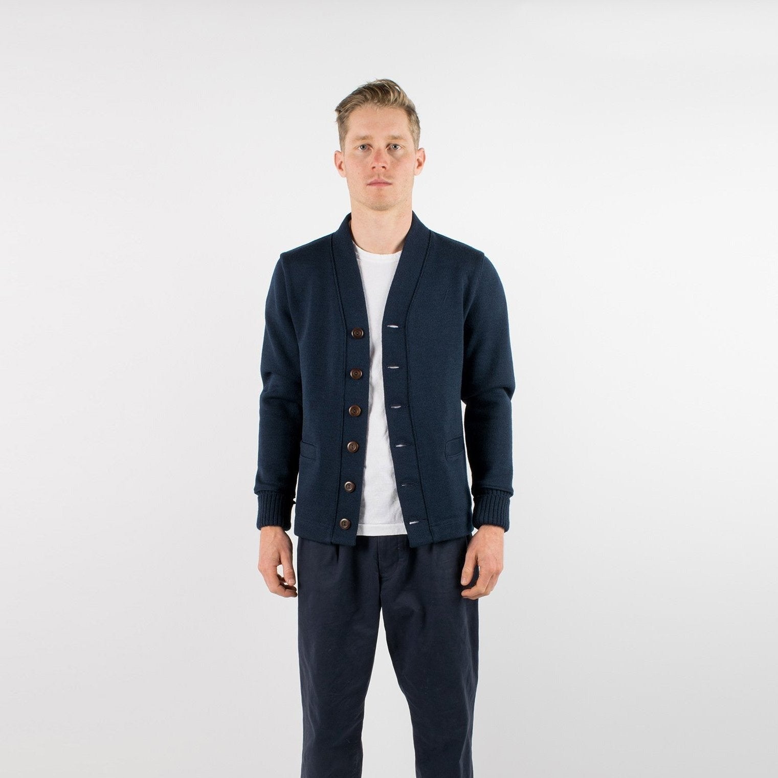 Classic Cardigan - Dark Navy