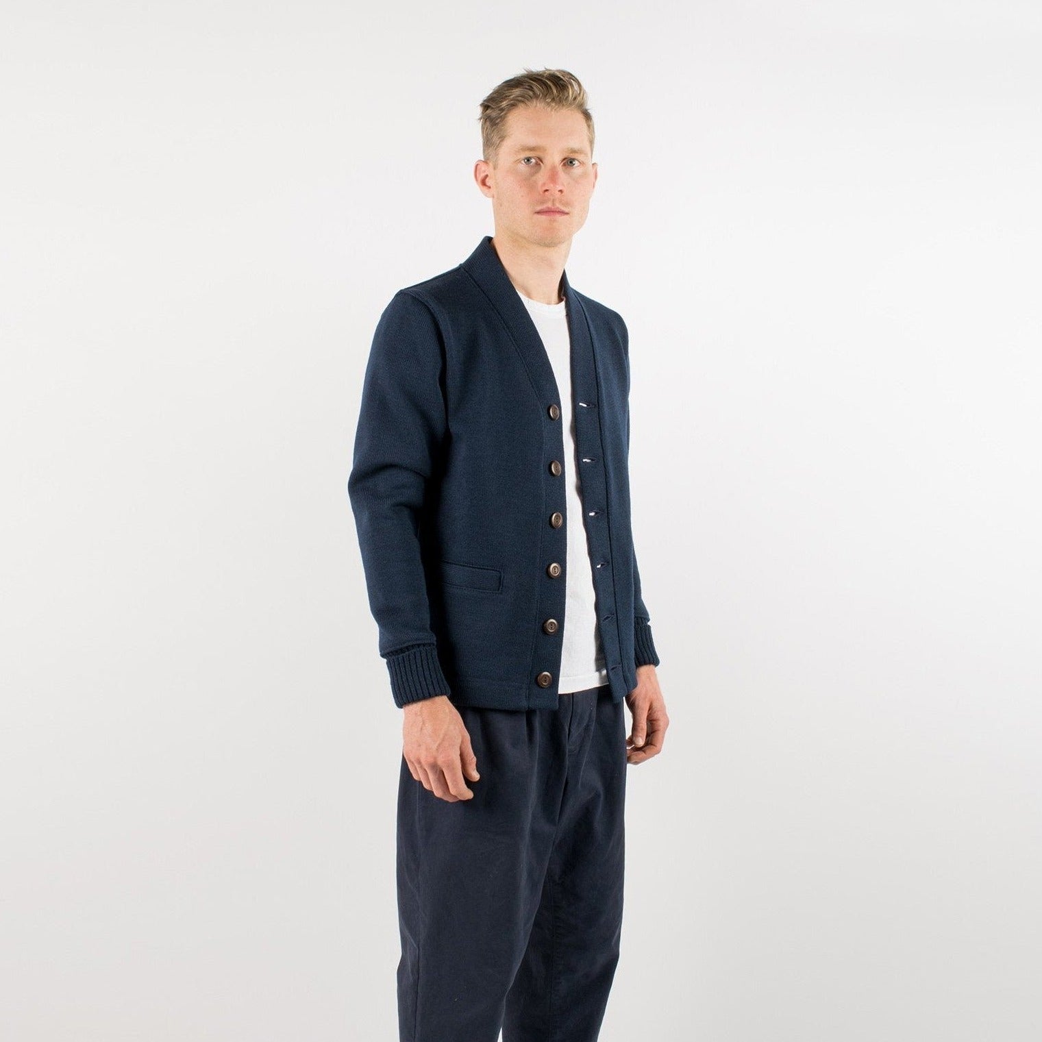 Classic Cardigan - Dark Navy