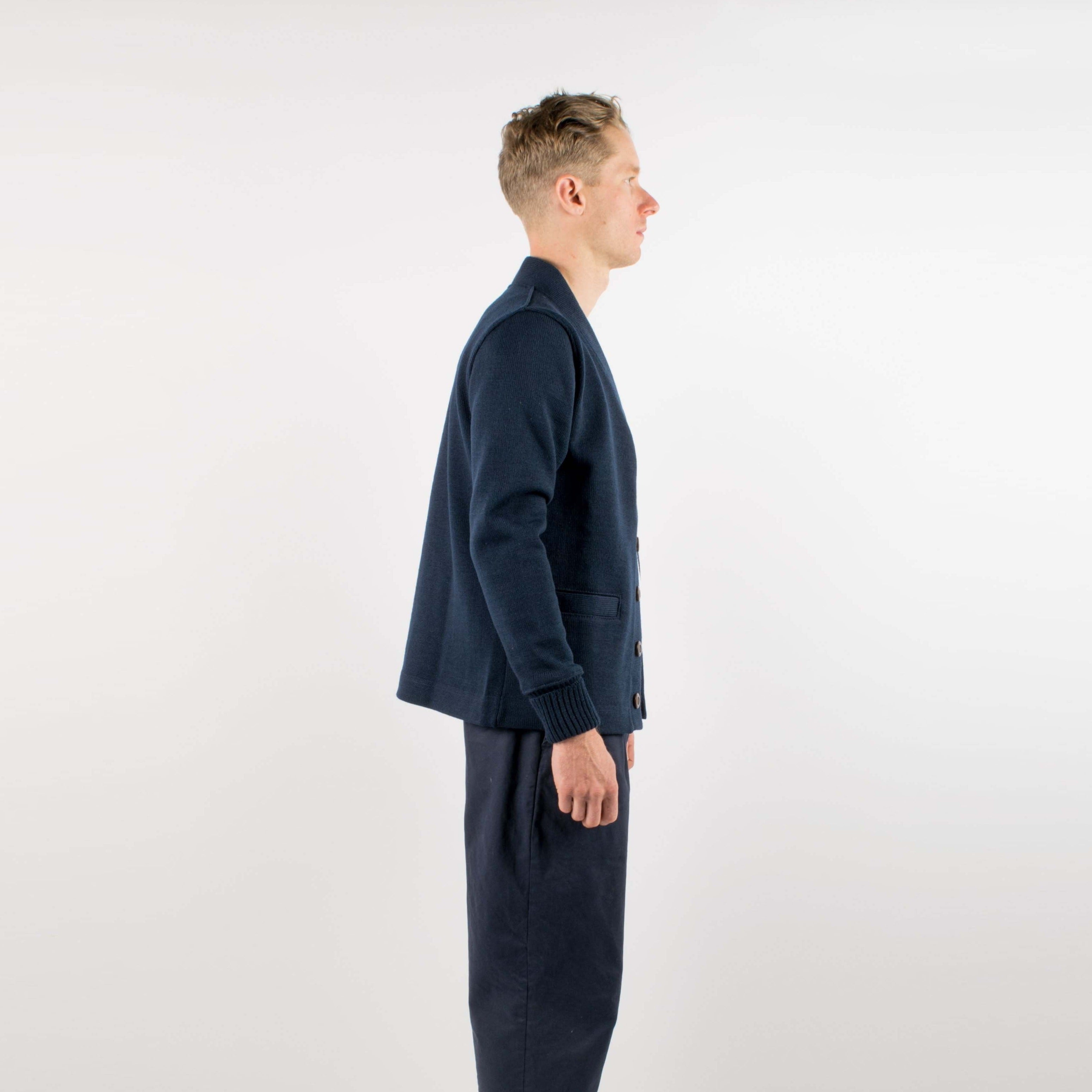 Classic Cardigan - Dark Navy