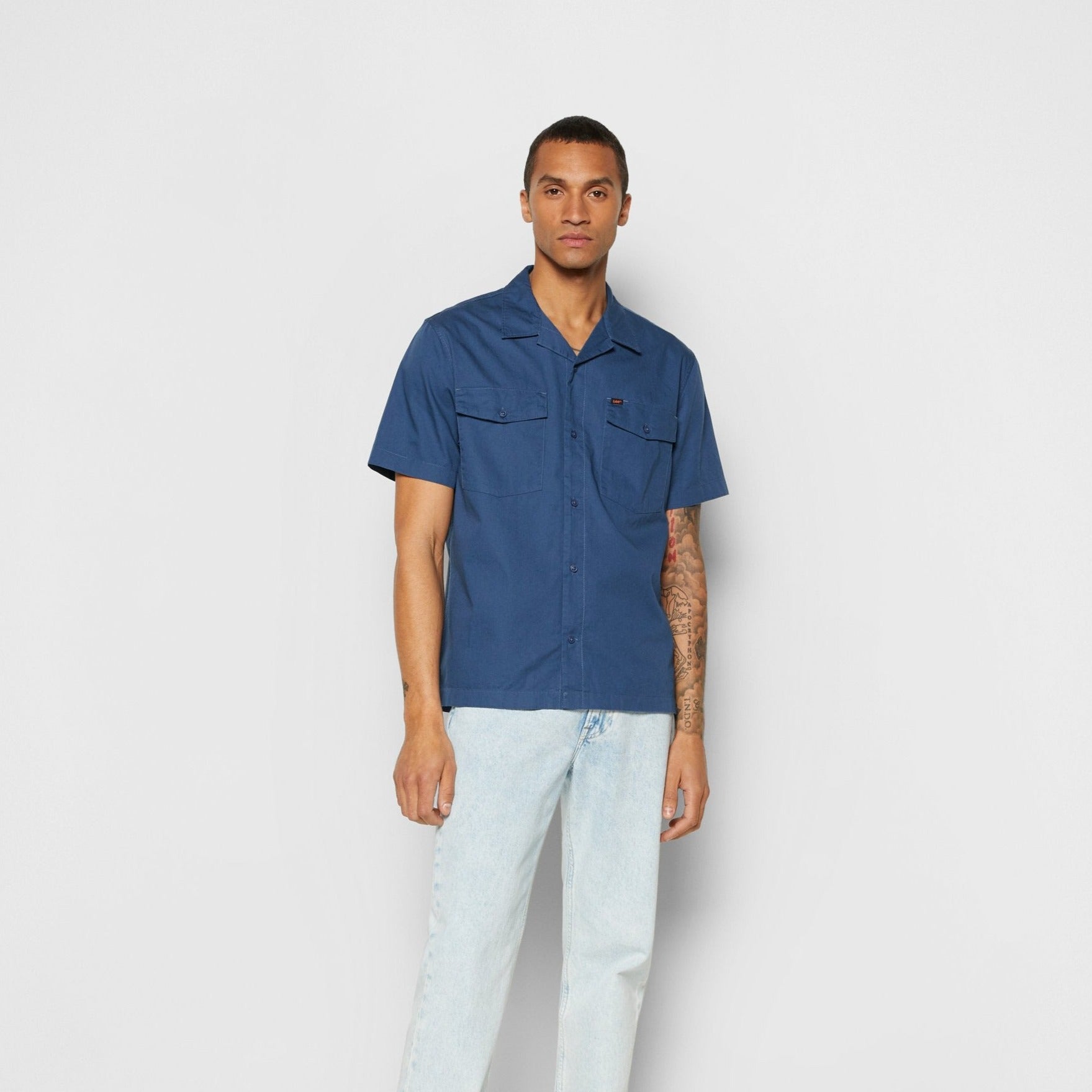 Short Sleeve Work Shirt - Twilight Blue