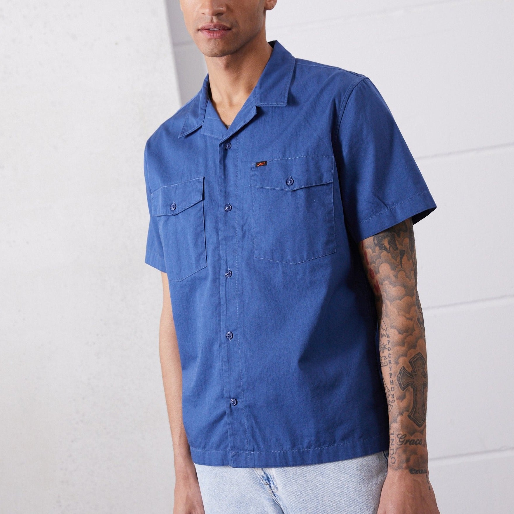 Short Sleeve Work Shirt - Twilight Blue
