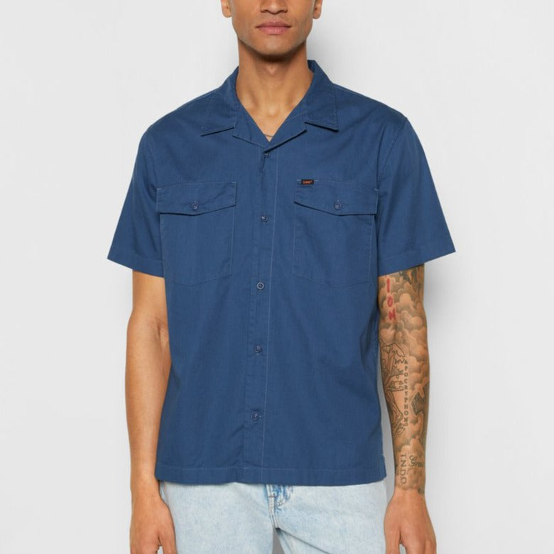Short Sleeve Work Shirt - Twilight Blue