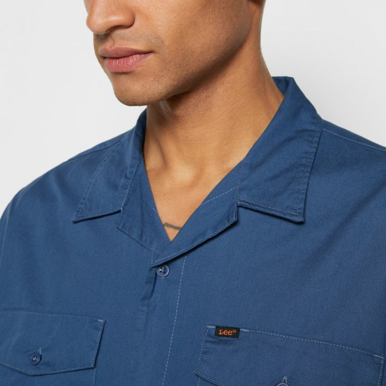 Short Sleeve Work Shirt - Twilight Blue