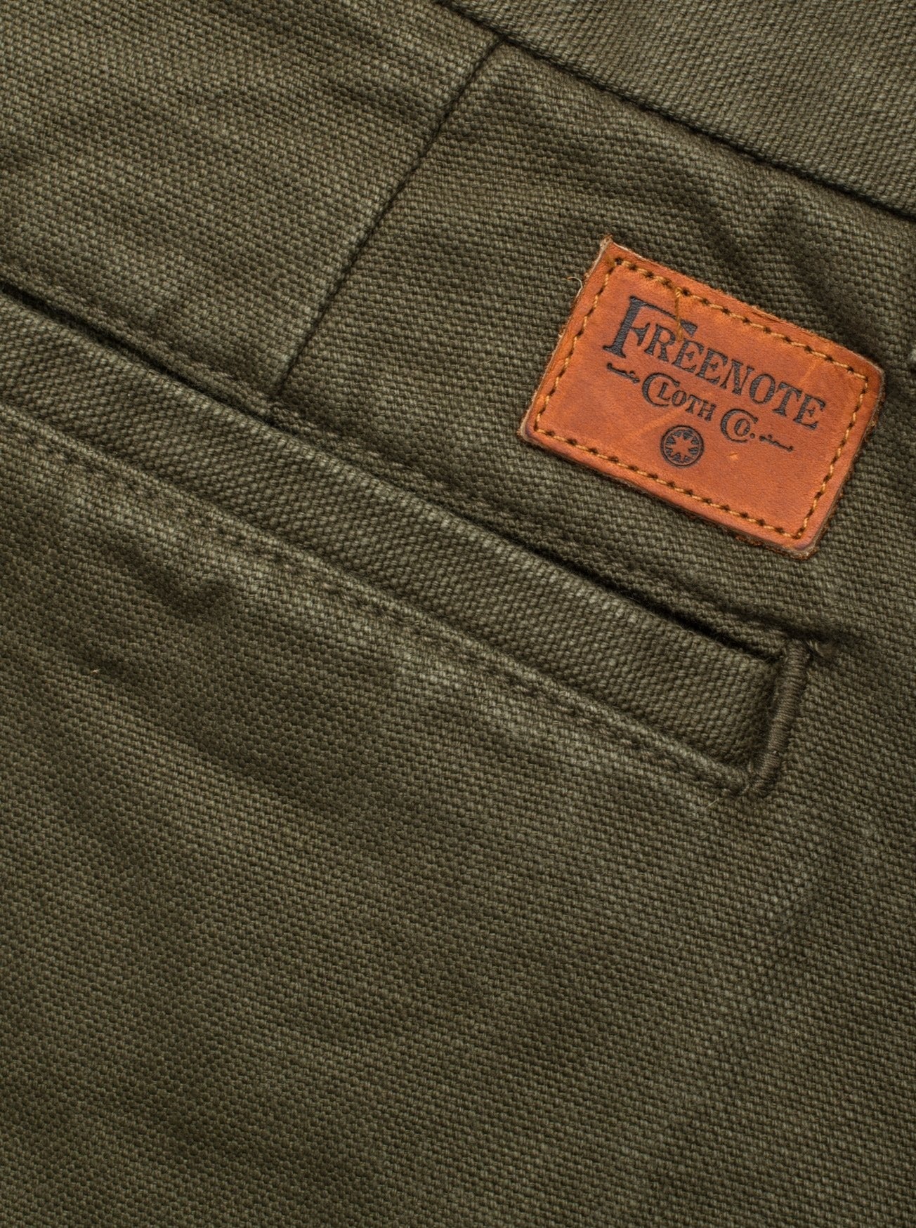 Workers Chino Slim Fit- 14oz. Slub Army Green