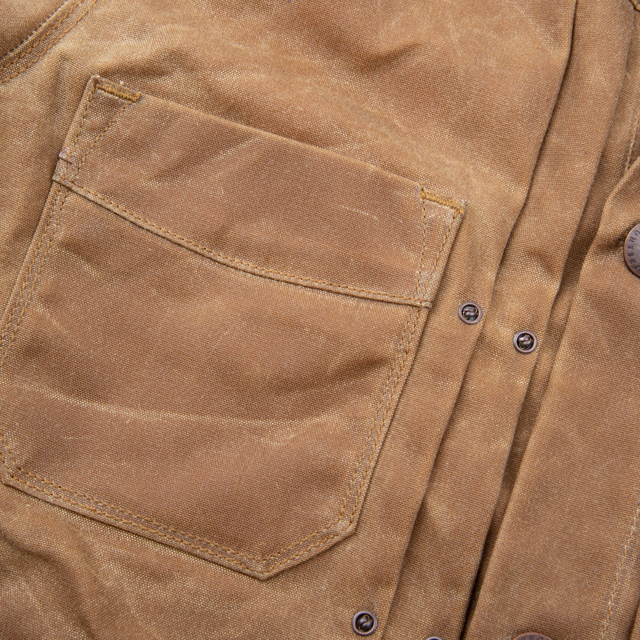 Riders Jacket Waxed Canvas - Rust