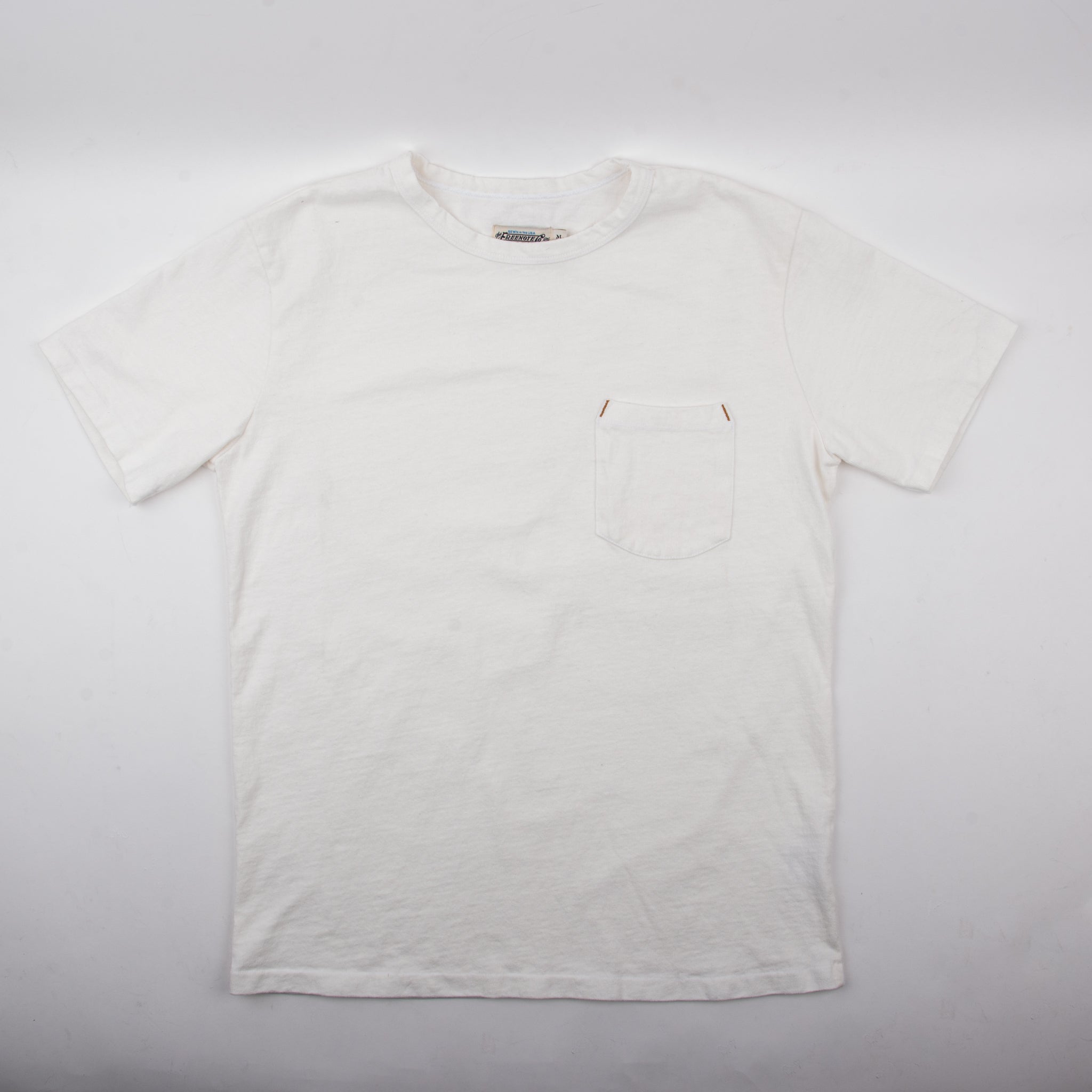13 OUNCE POCKET T-SHIRT - WHITE