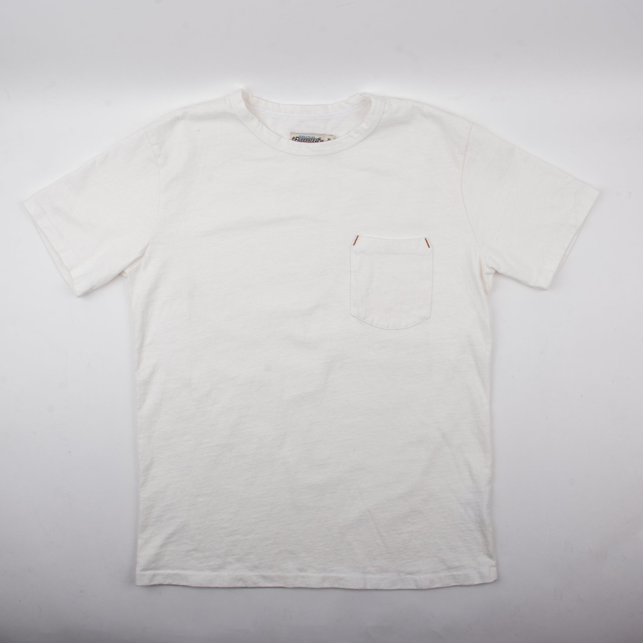 13 OZ SHIFTER POCKET T-SHIRT - WHITE