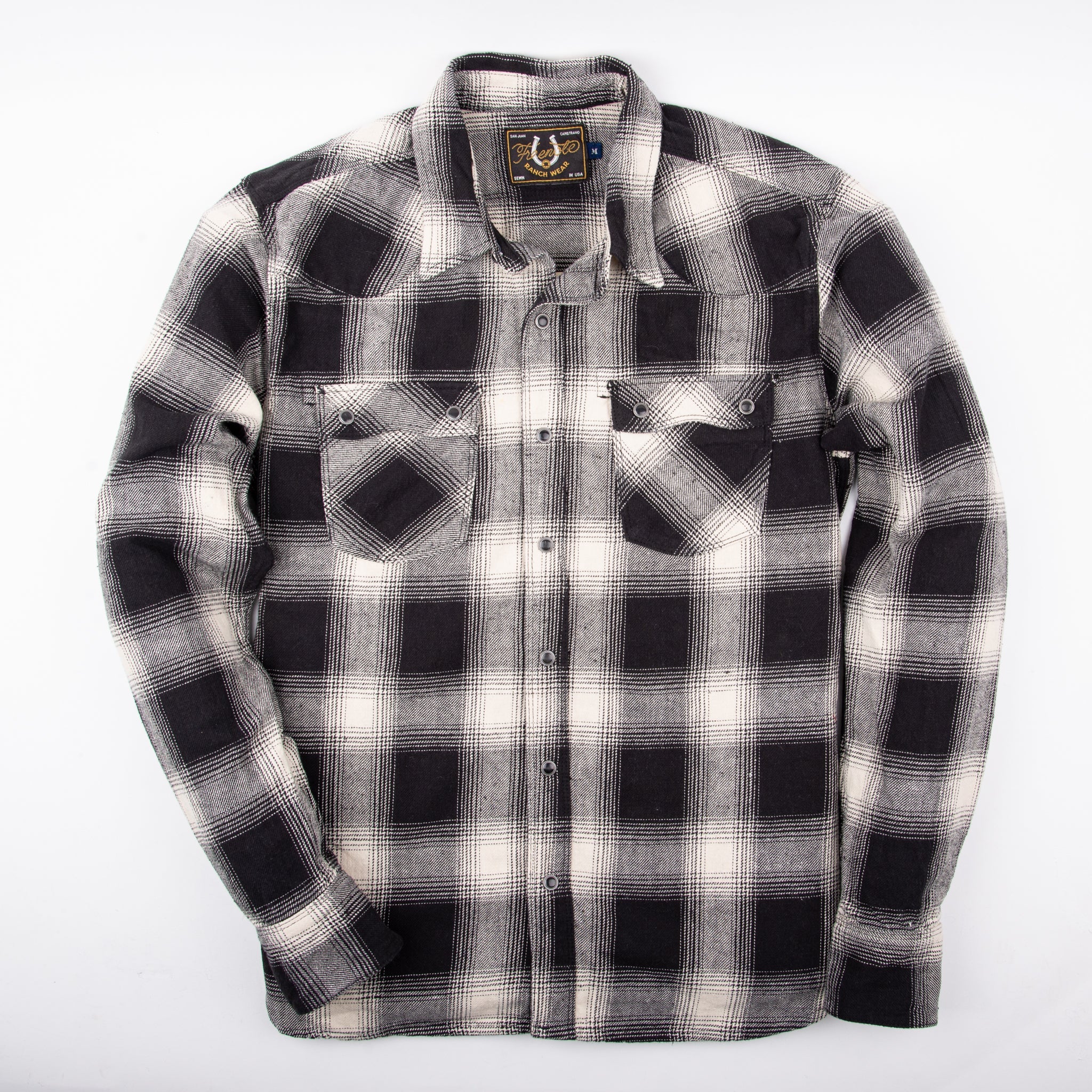 Modern Western White Shadow Plaid