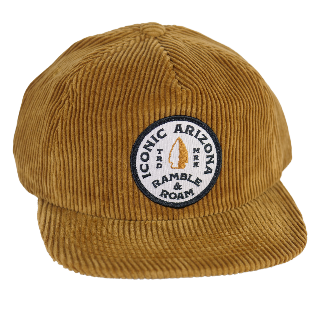 Arrowhead Thick Corduroy Hat - Gold
