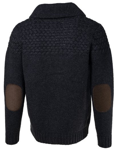 Wool Blend Basketweave Cardigan