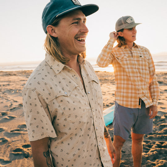 Open Country Tech Shirt - Guadalupe Floral : Brown Rice