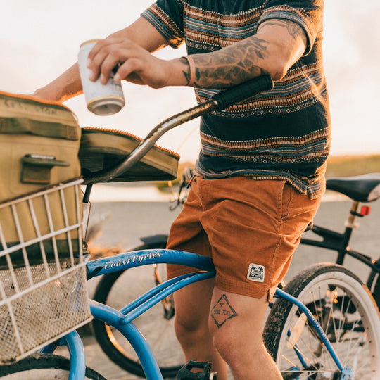 Pressure Drop Cord Shorts - Clay