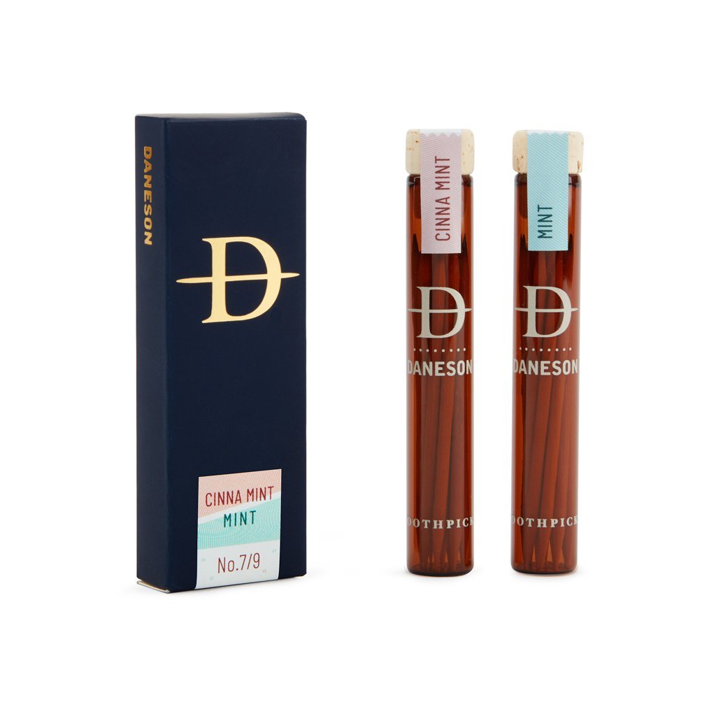 DANESON TOOTHPICKS - CINNA MINT NO.7 & MINT NO.9 | 2-BOTTLE PACK