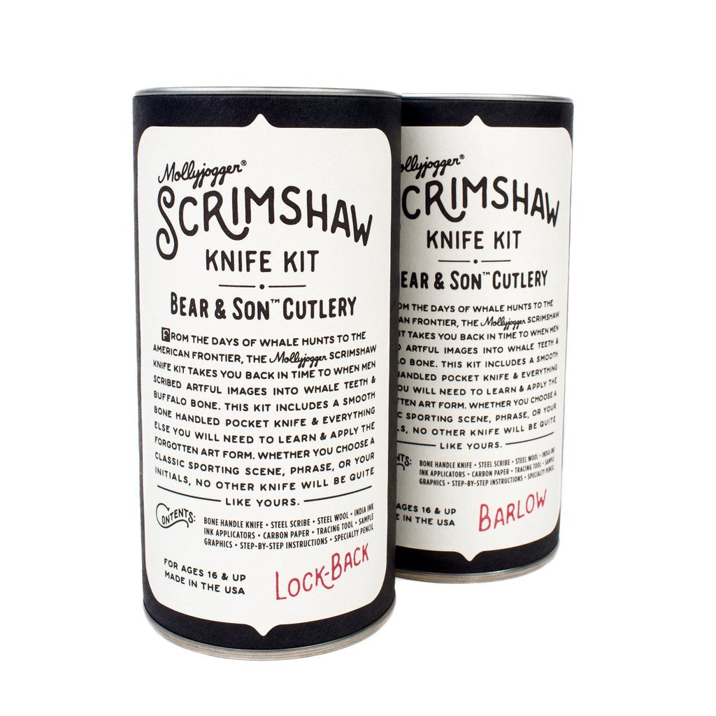 Bear & Son Lockback + Scrimshaw Kit