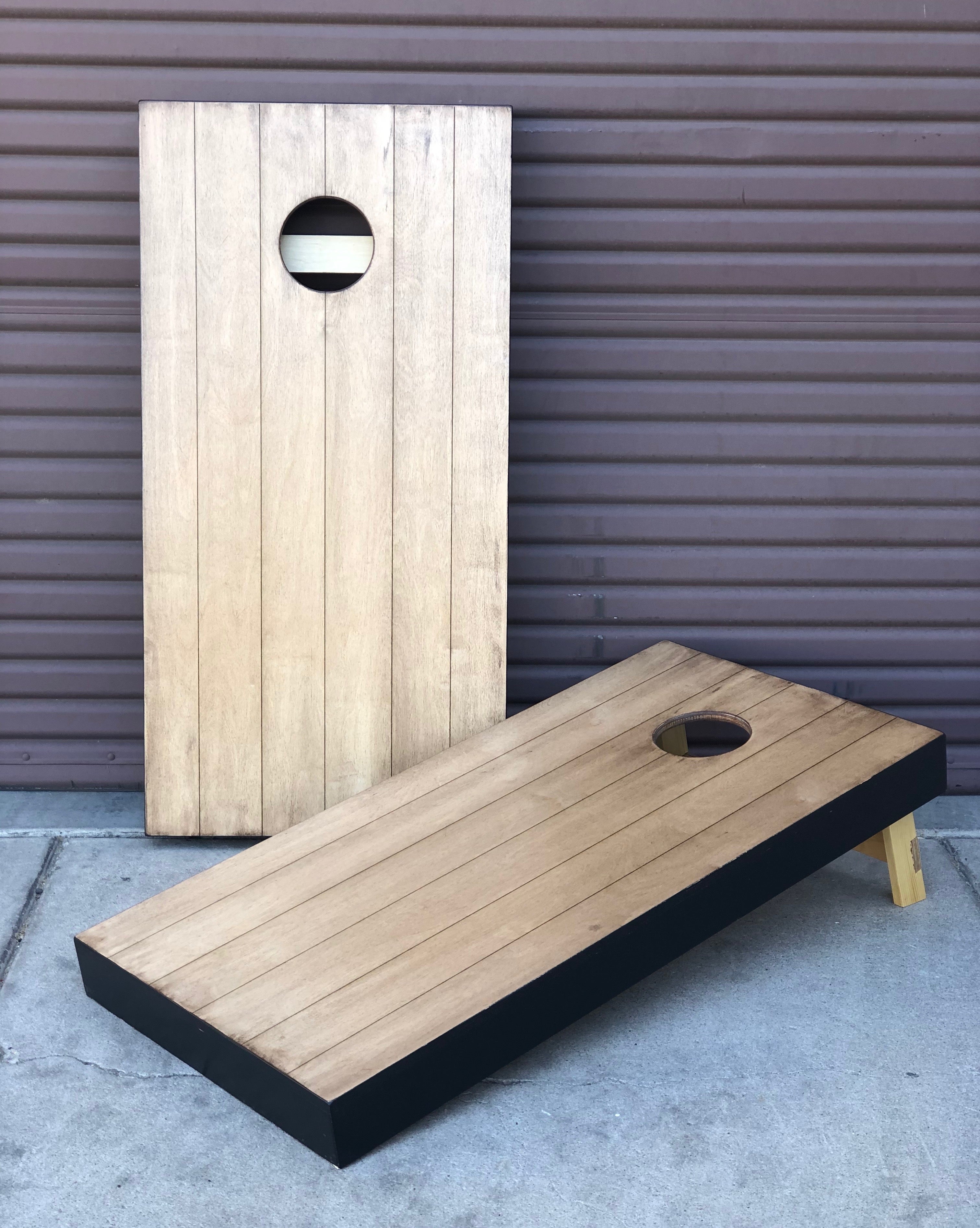 Custom Made Cave + Post Corn Hole Boards