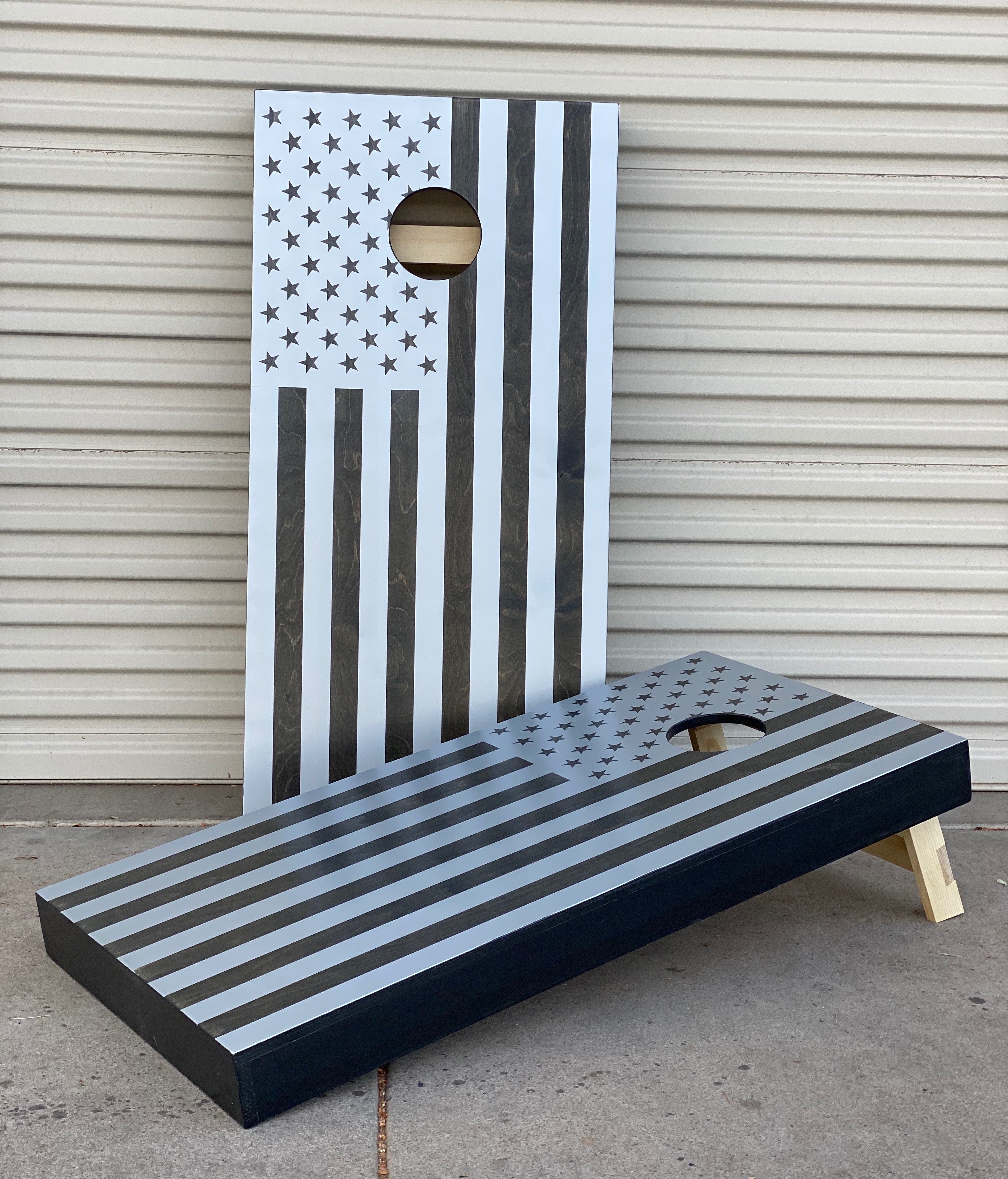 Custom Made Cave + Post Corn Hole Boards