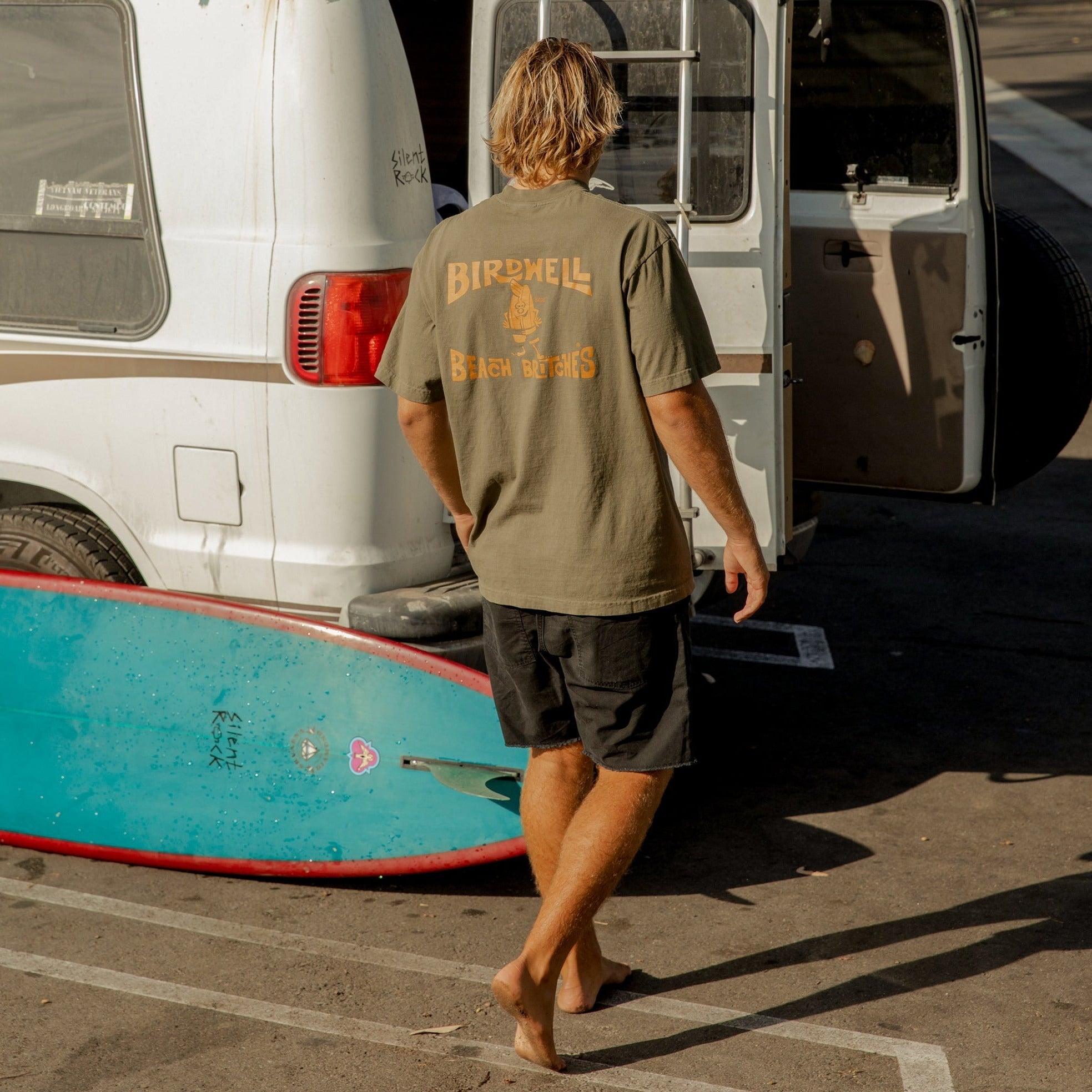 LICENSE PLATE T-SHIRT - ARMY GREEN