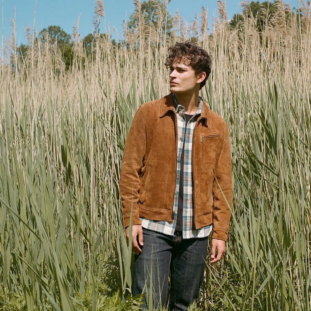 Unlined Rough Out Cowhide Jacket