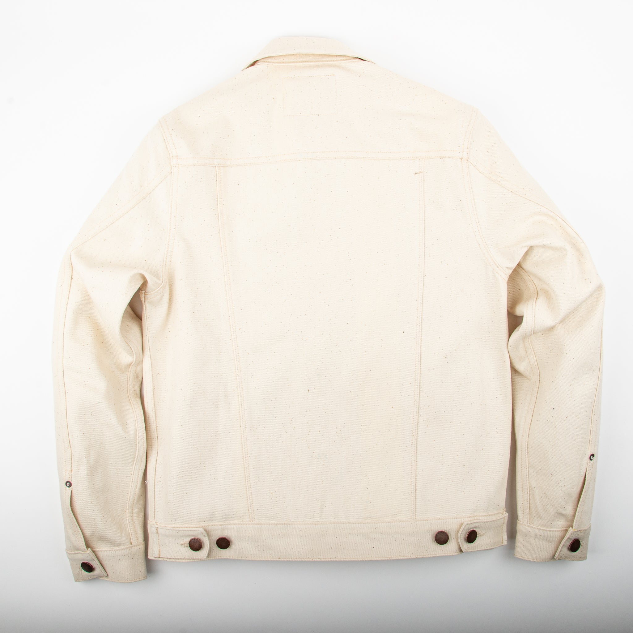 CLASSIC DENIM JACKET 14 OUNCE NATURAL ECRU
