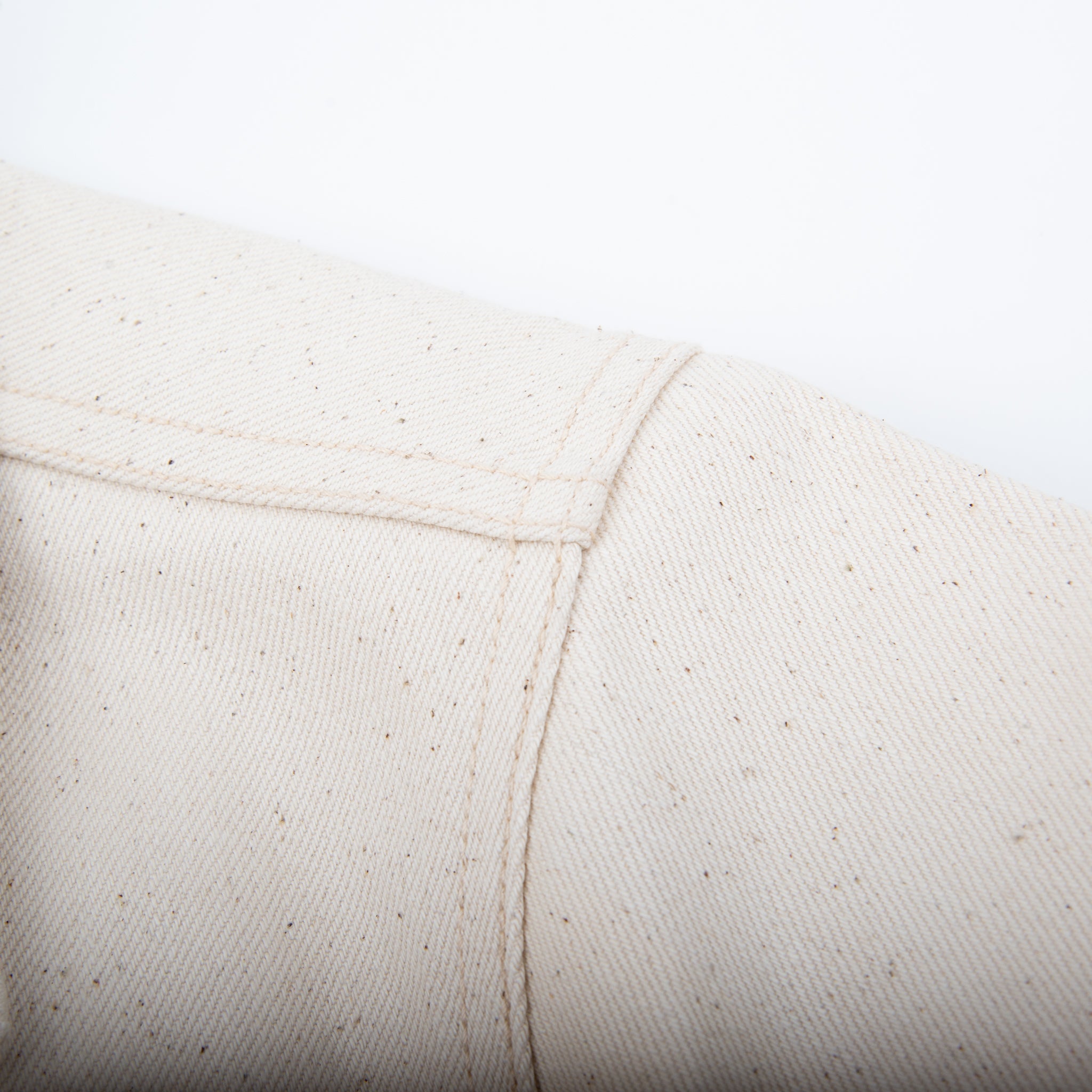 CLASSIC DENIM JACKET 14 OUNCE NATURAL ECRU