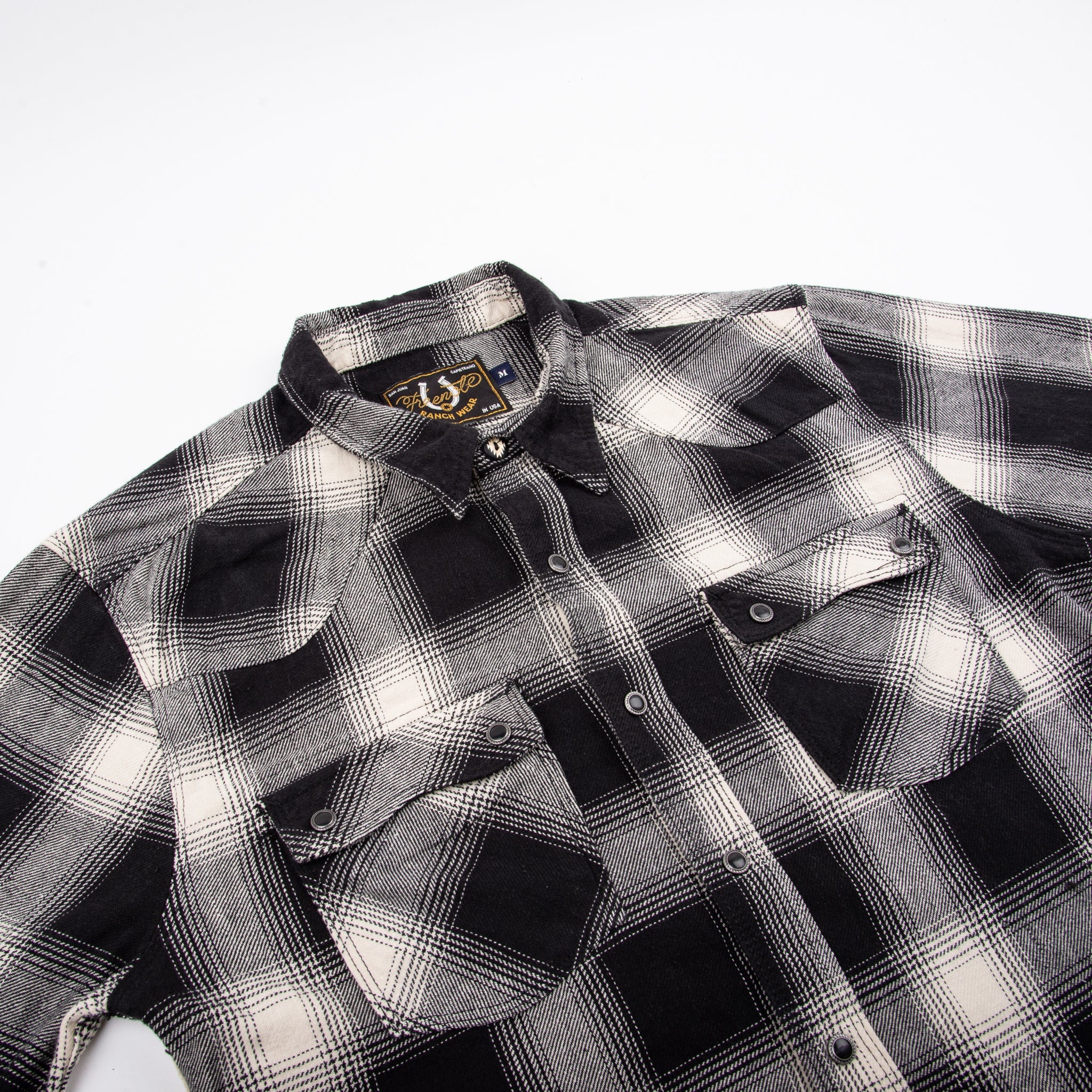 Modern Western White Shadow Plaid