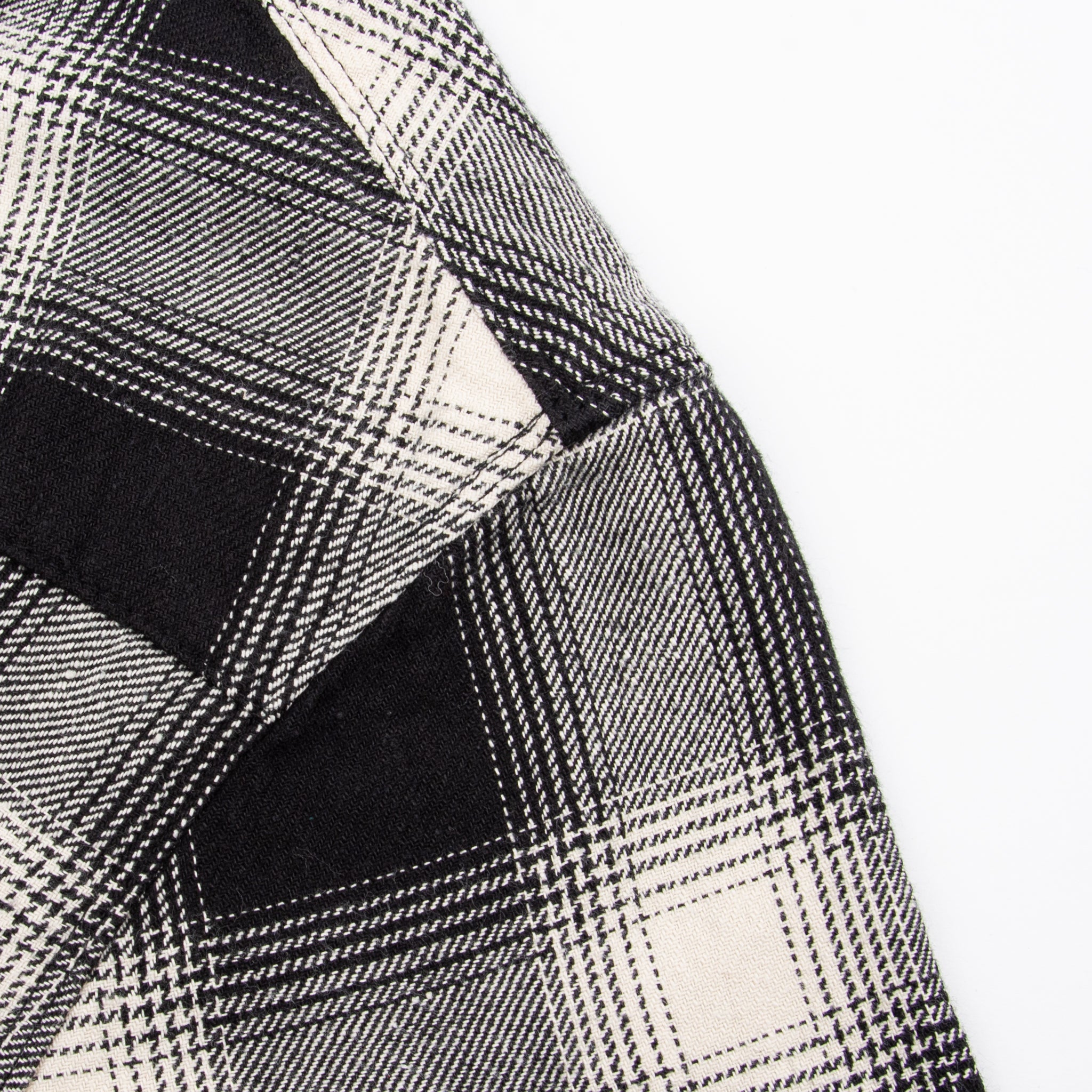 Modern Western White Shadow Plaid