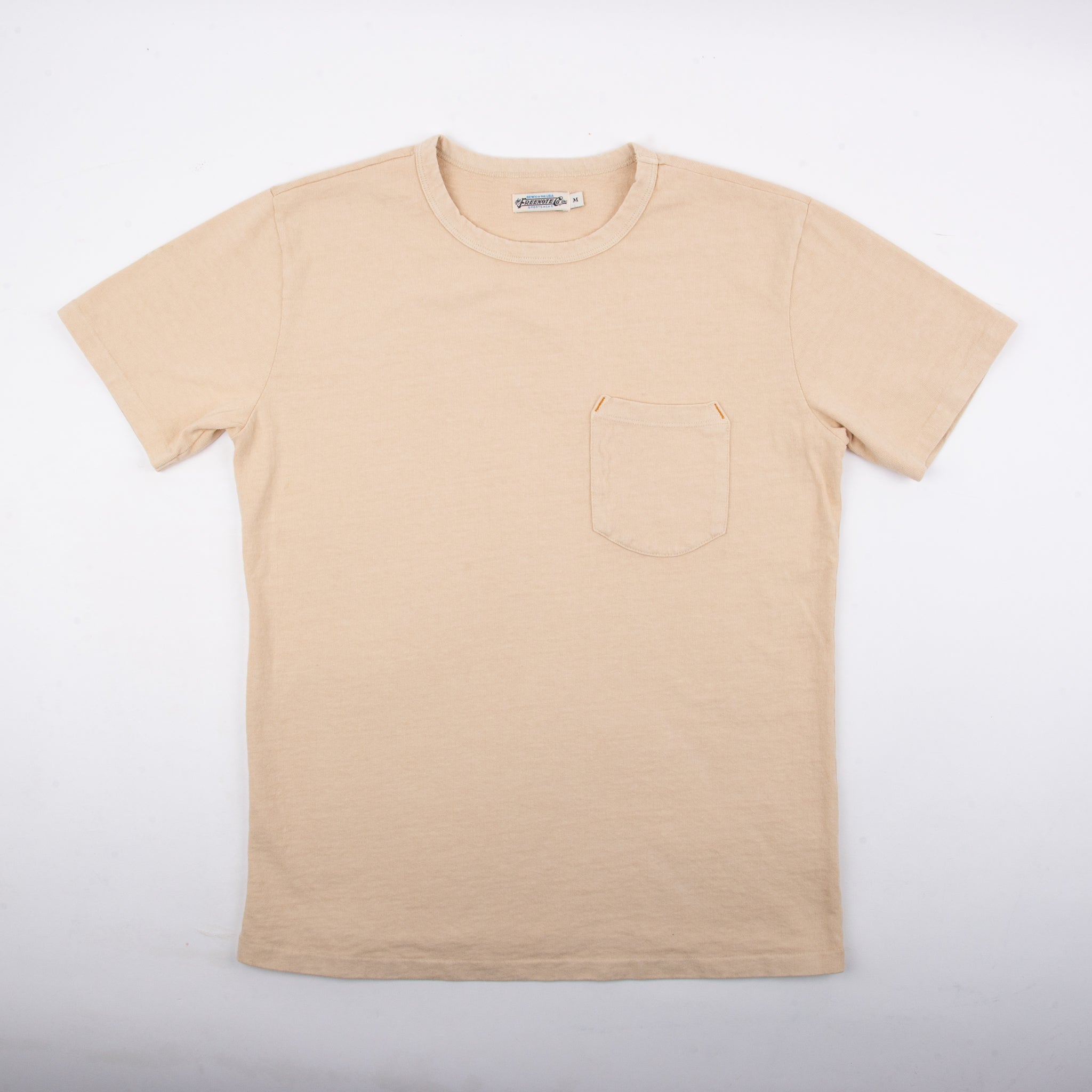 13 OUNCE POCKET T-SHIRT - CREAM