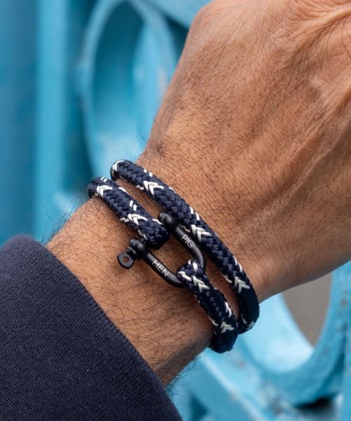 SALTY STEVE NAVY - IVORY | BLACK