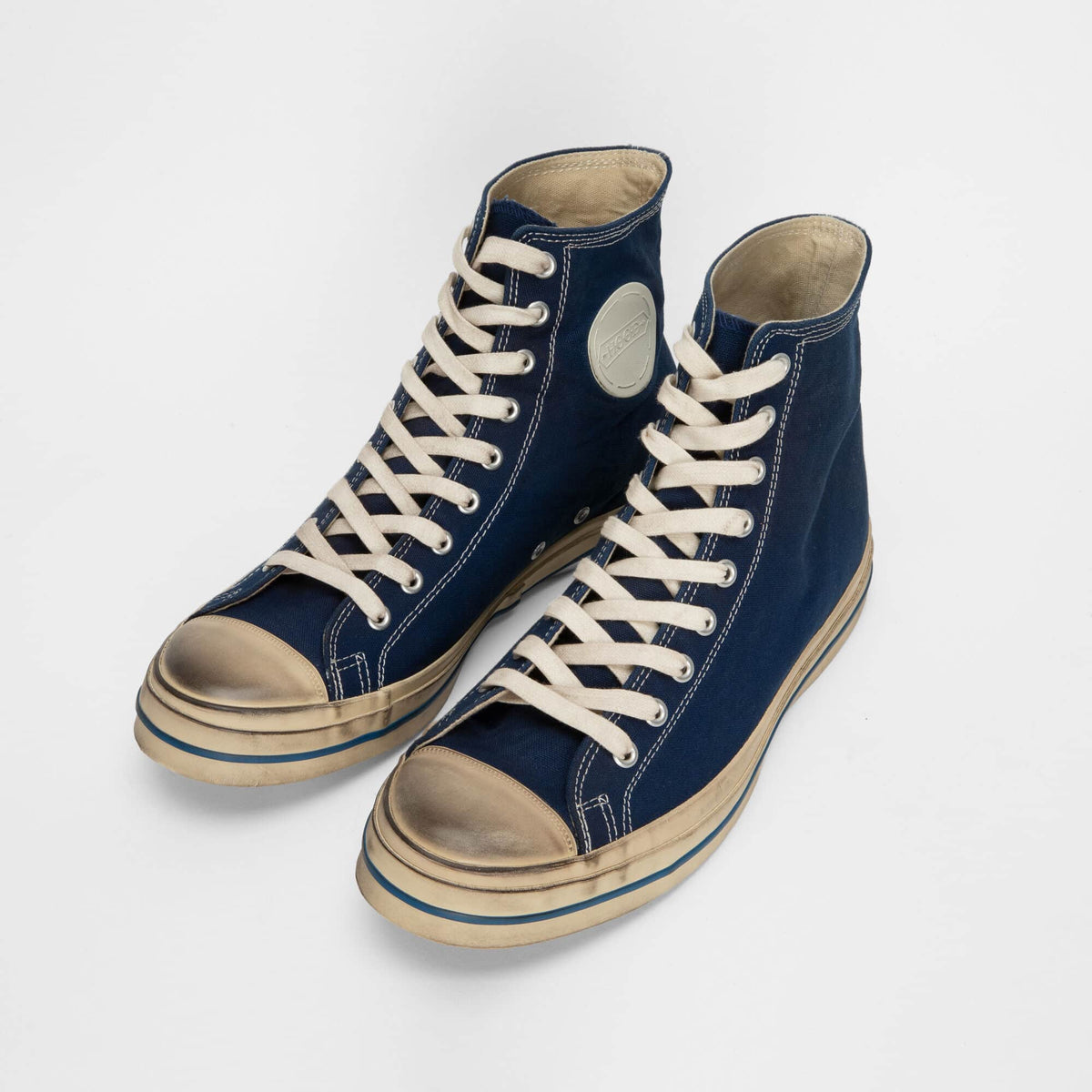 HOOD 1955 Conference High Cut Sneakers Loyal Blue display picture 2