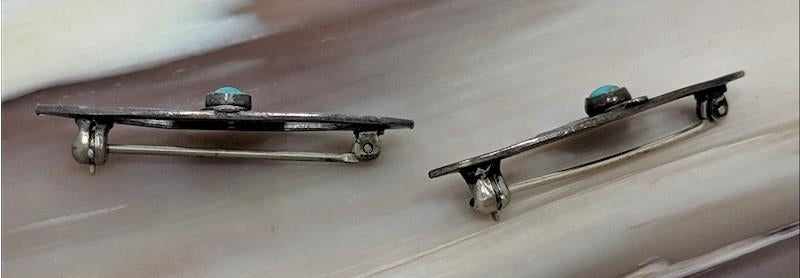 Vintage Turquoise Eagle SW Style Brooch