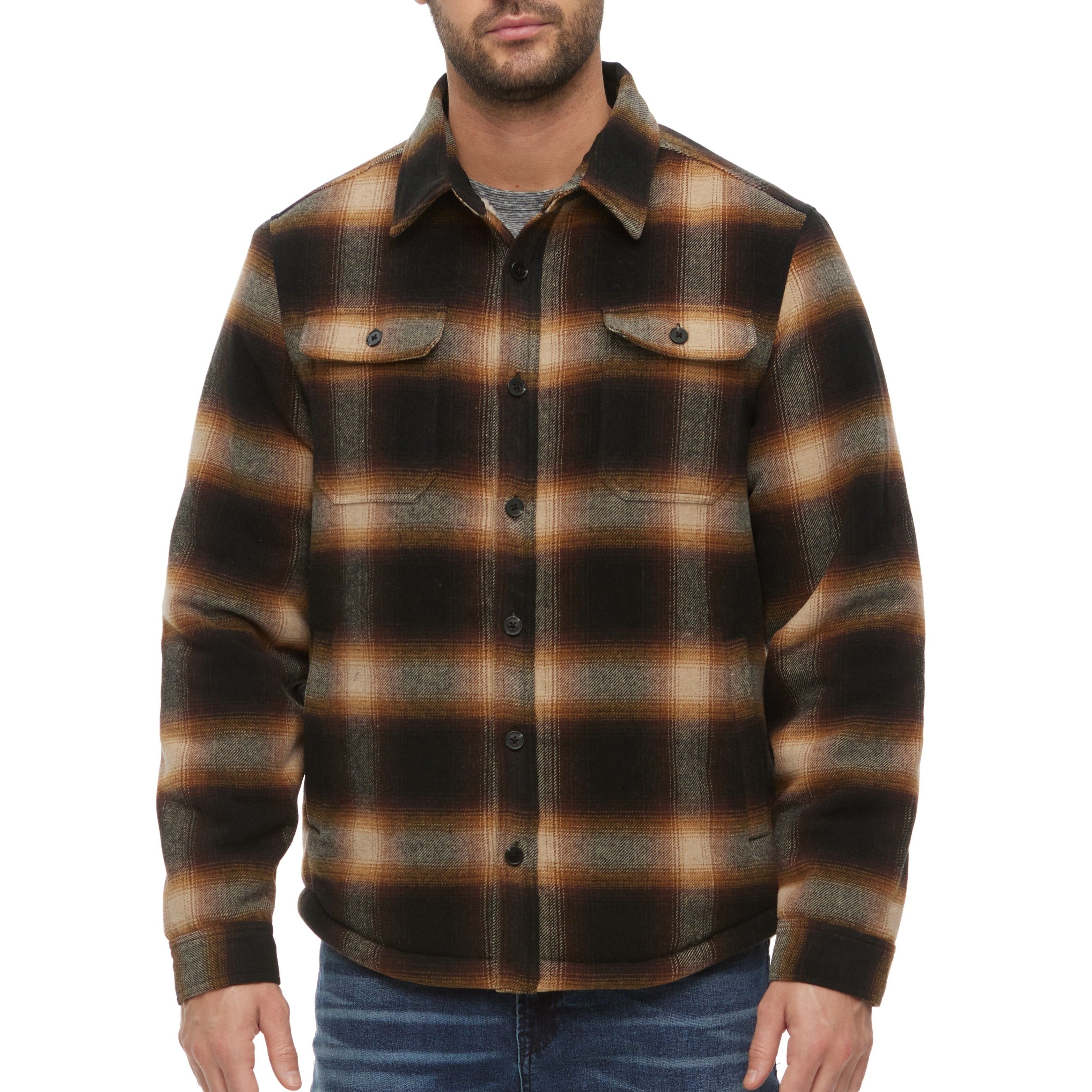HARMON SHERPA LINED SHIRT JACKET