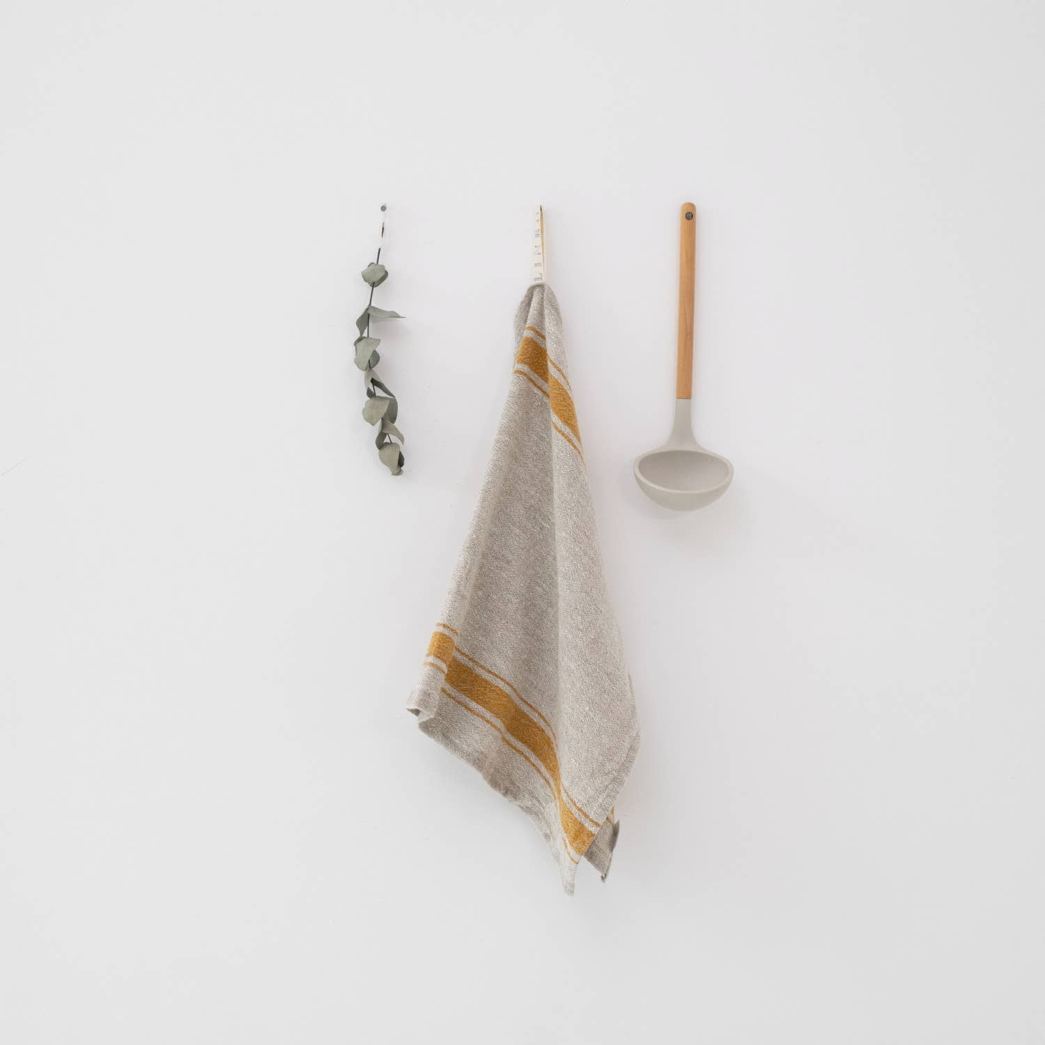Mustard Stripe Vintage Kitchen Towel