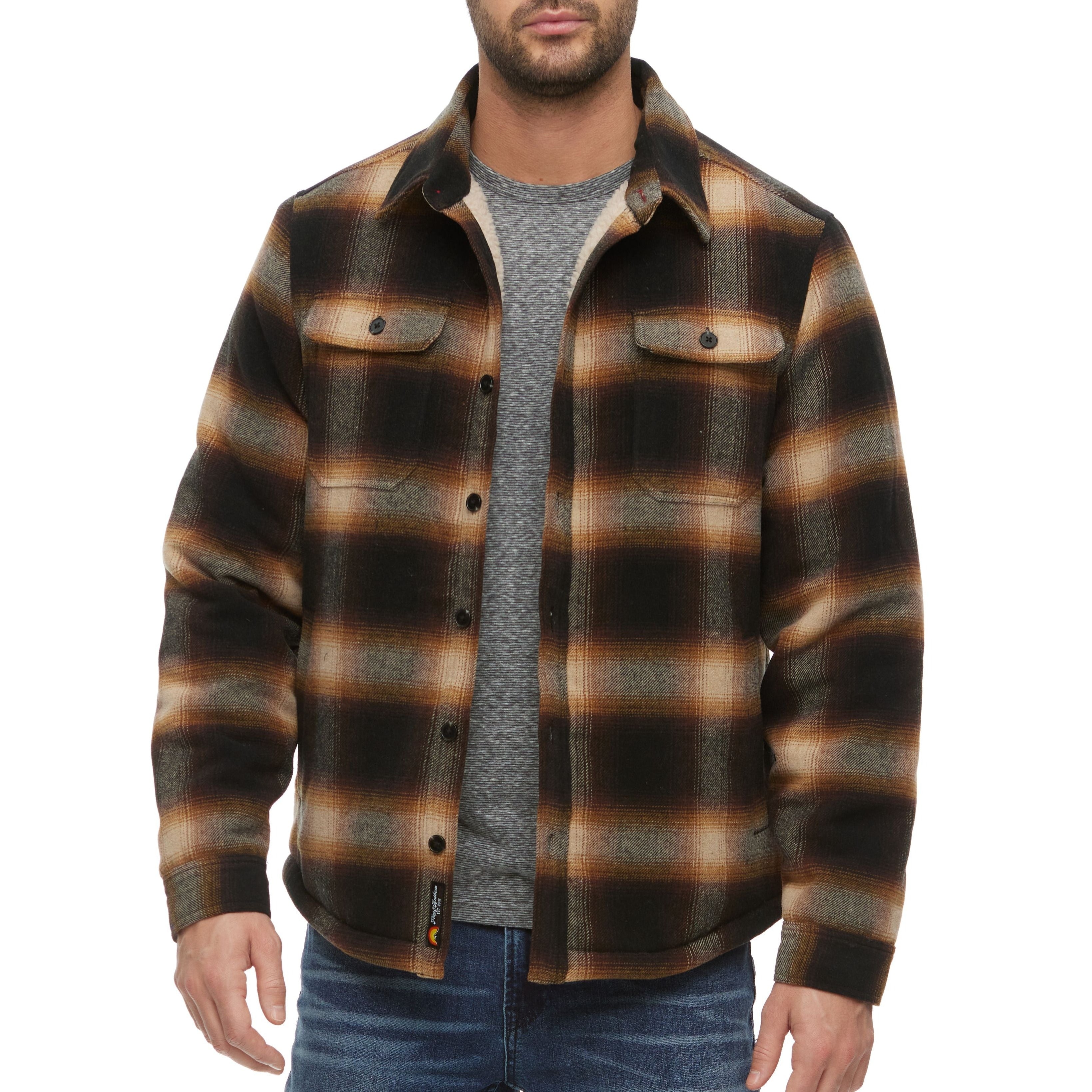 HARMON SHERPA LINED SHIRT JACKET
