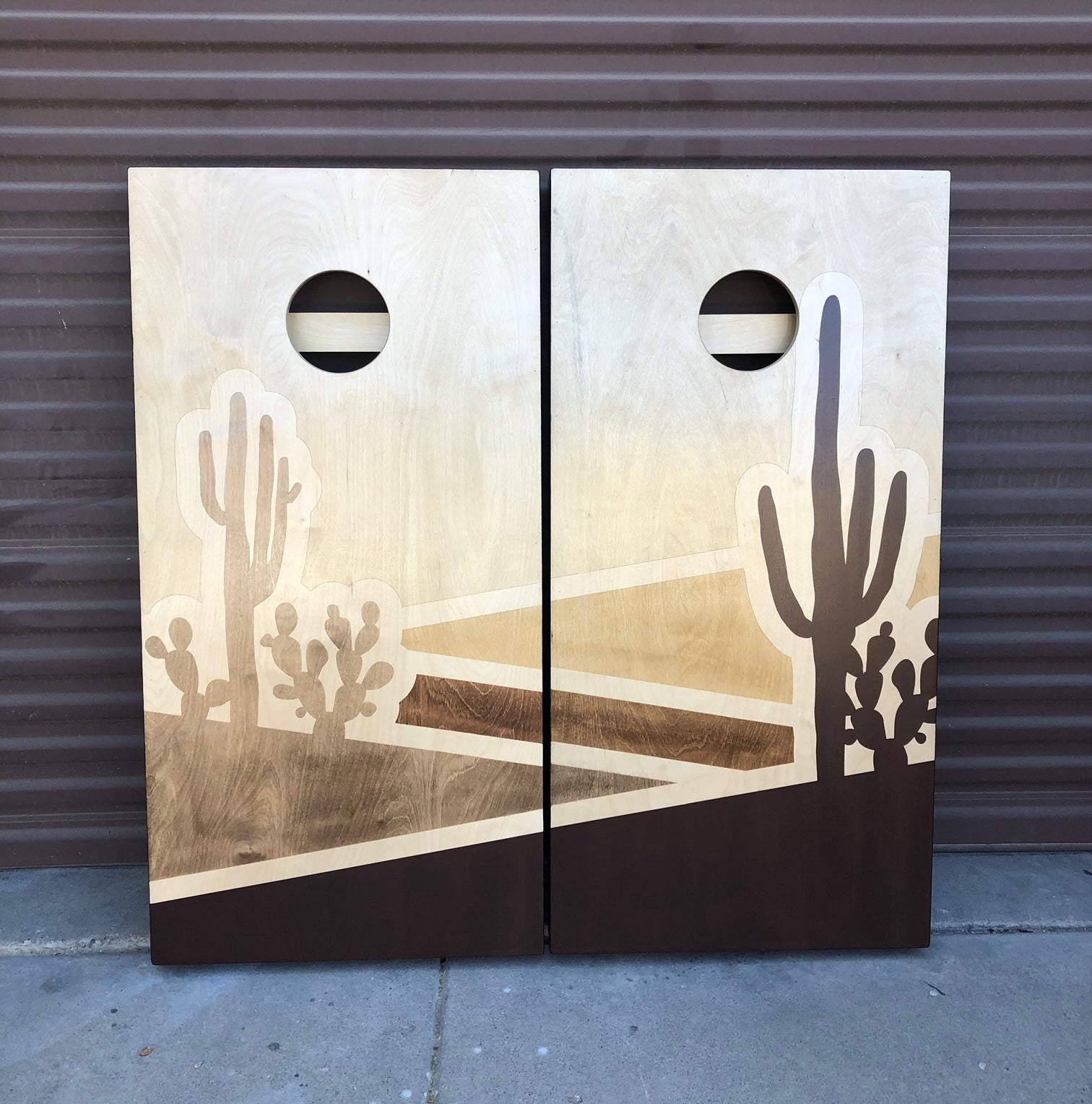 Custom Made Cave + Post Corn Hole Boards