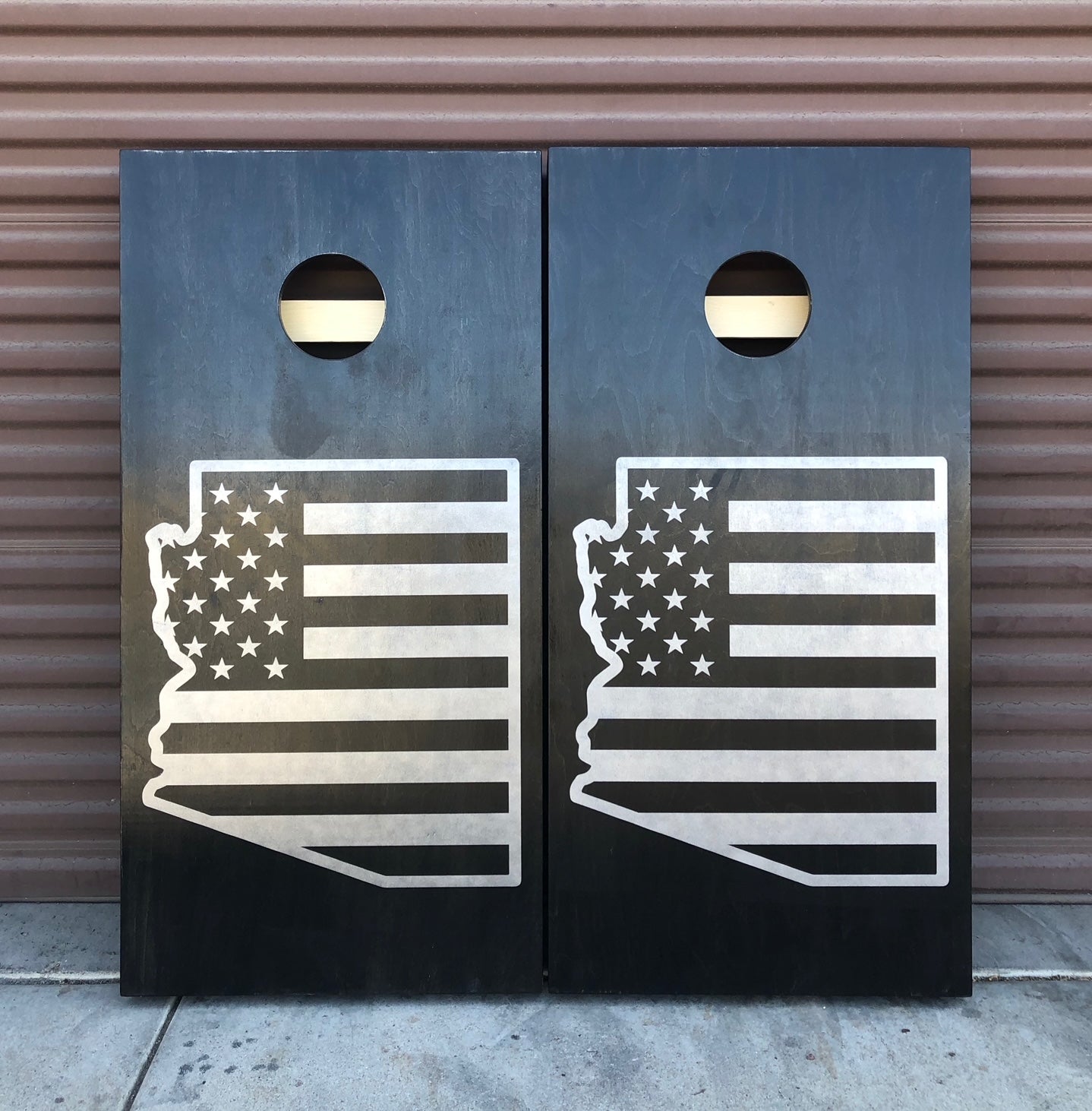 Custom Made Cave + Post Corn Hole Boards