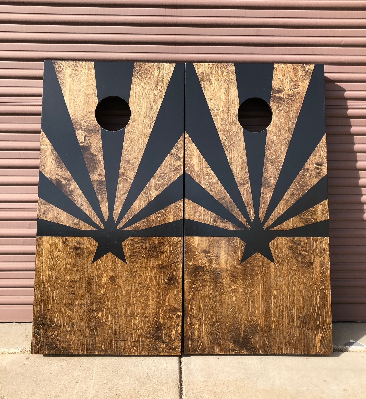 Custom Made Cave + Post Corn Hole Boards