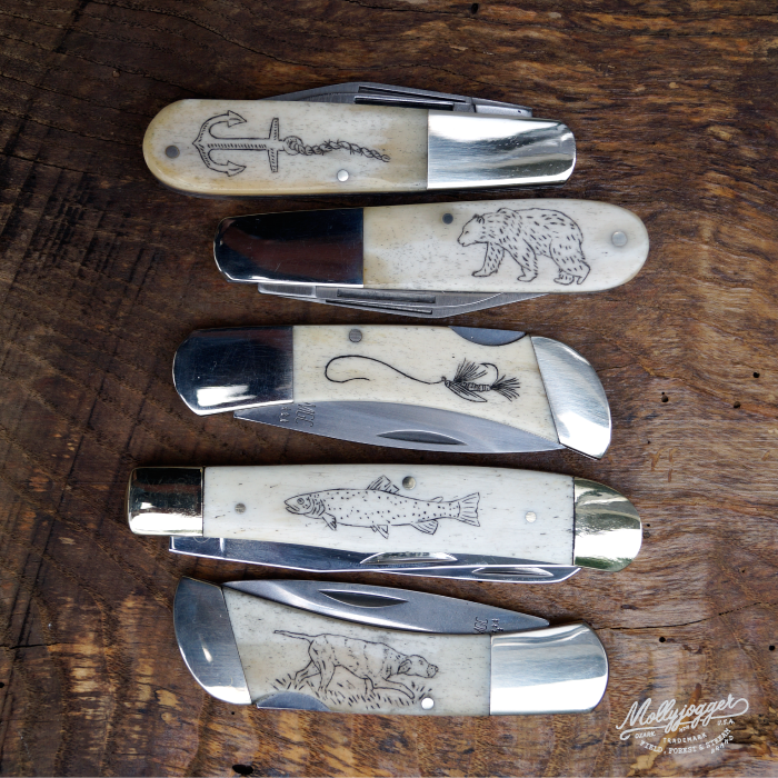 Bear & Son Lockback + Scrimshaw Kit