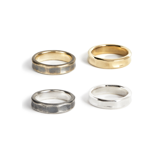 Trench Ring Brass Work Patina