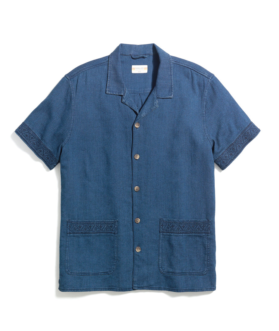 ARCHIVE SAWYER INDIGO CAMP SHIRT