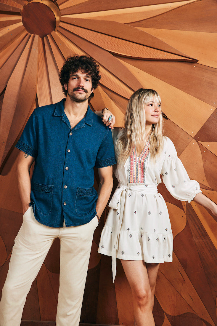 ARCHIVE SAWYER INDIGO CAMP SHIRT