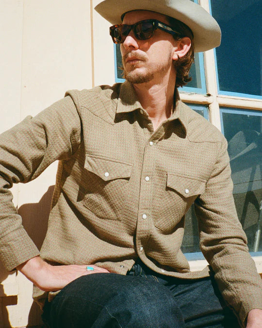 Houndstooth Flannel-Moss