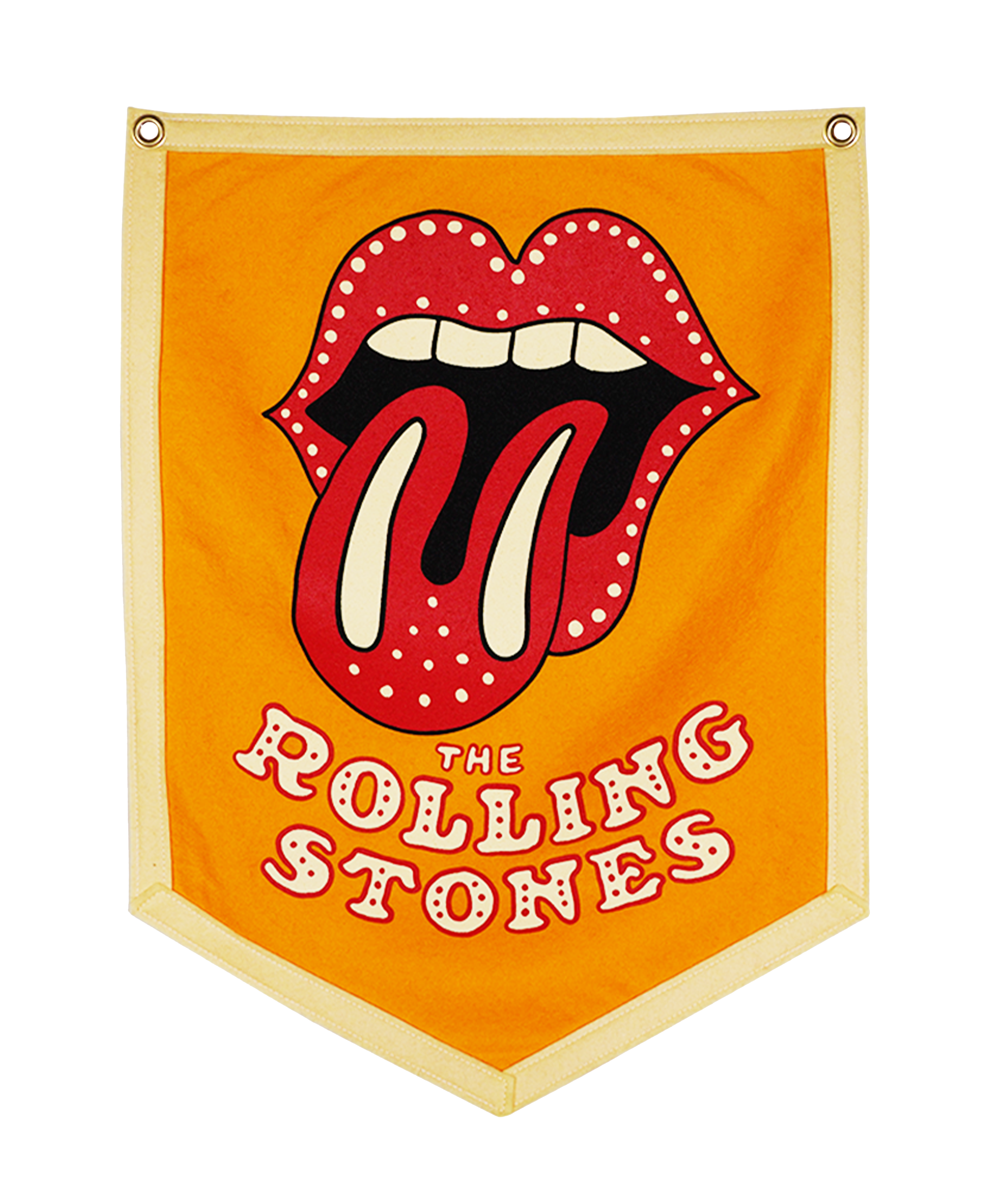 The Rolling Stones Camp Flag • The Rolling Stones x Oxford Pennant