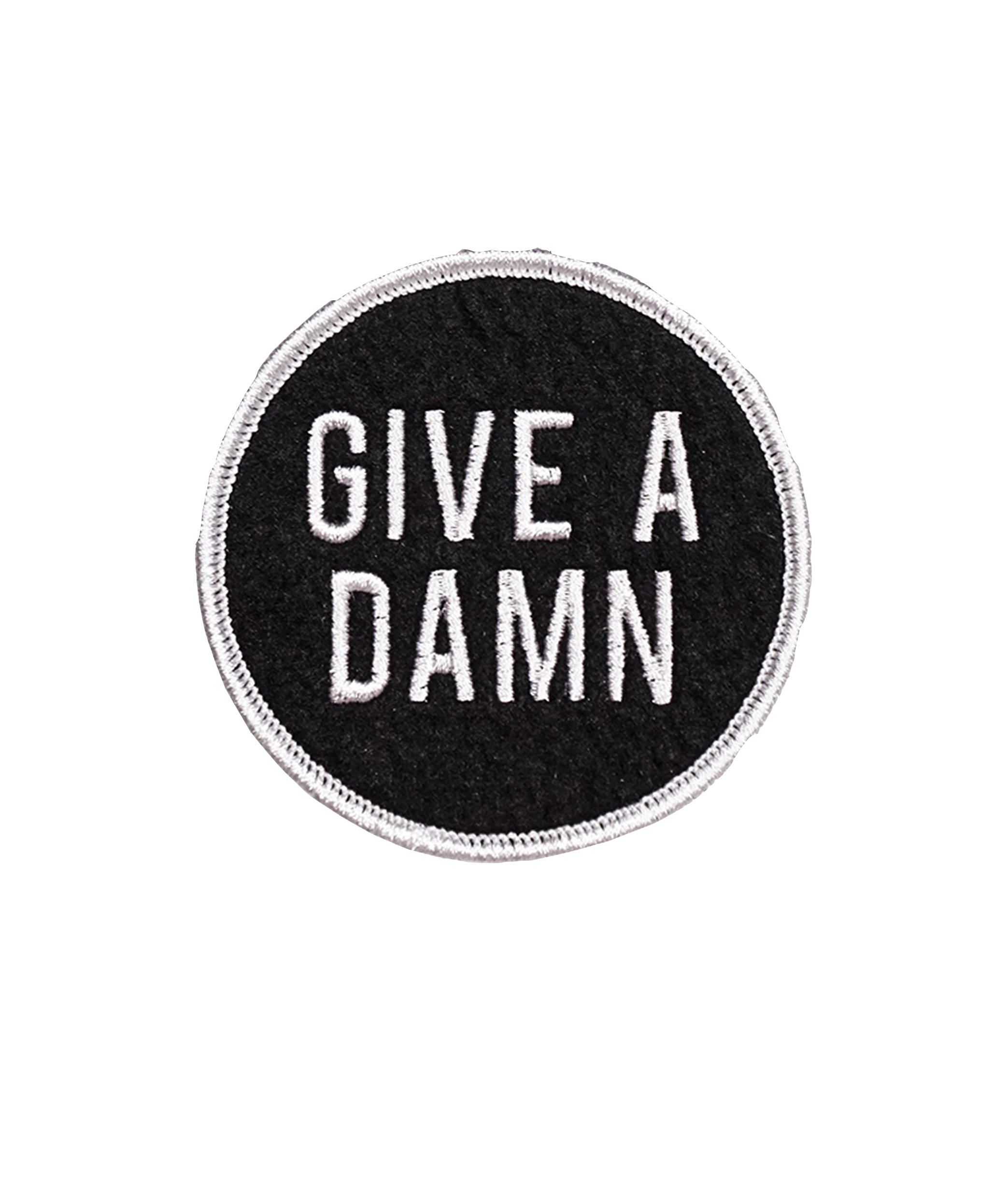 Give A Damn Embroidered Patch
