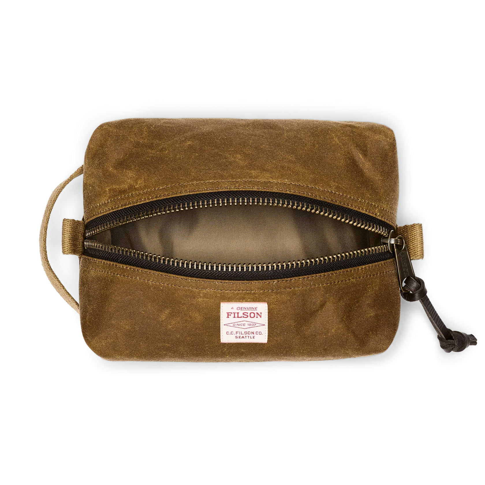 TIN CLOTH TRAVEL KIT - DARK TAN