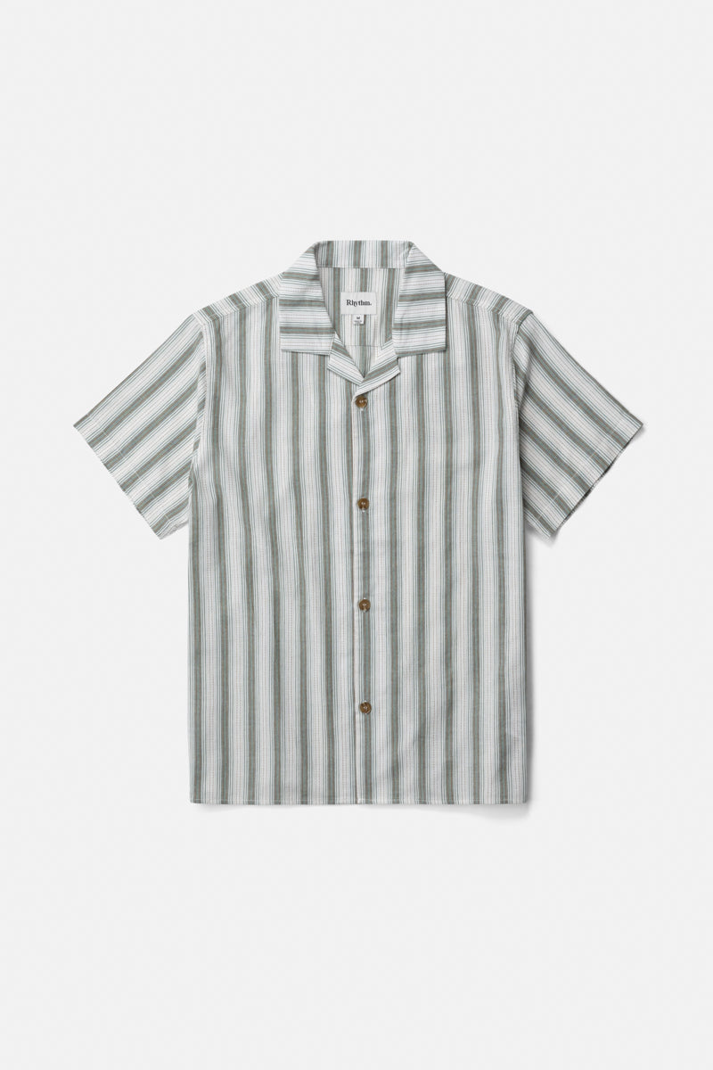 Vacation Stripe Ss Shirt Fern