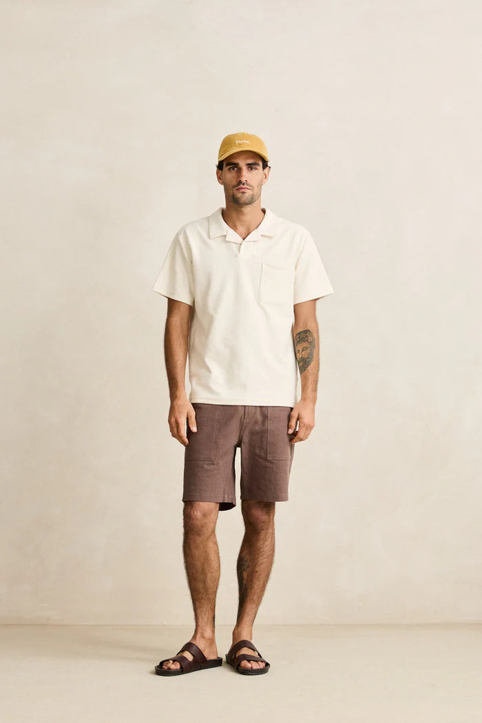Essential Brushed Twill Cap Mustard
