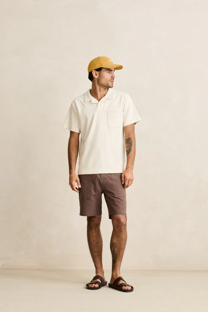 Essential Brushed Twill Cap Mustard